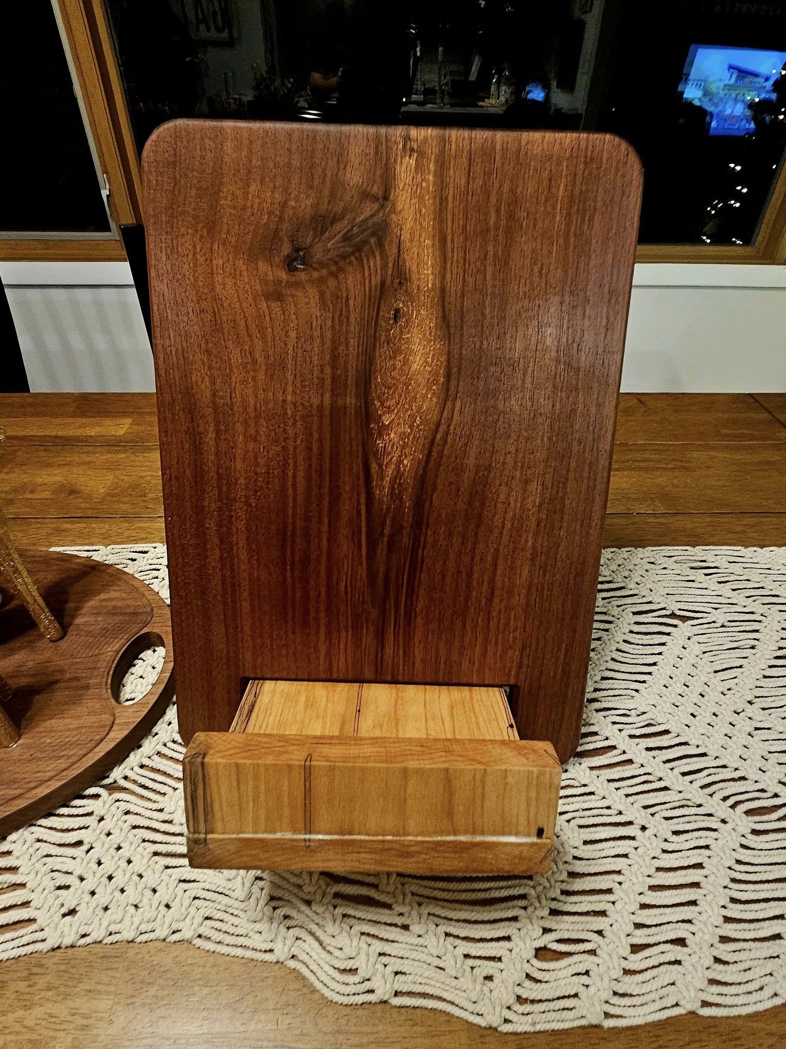 Image of the Cookbook & Tablet Holder from the front